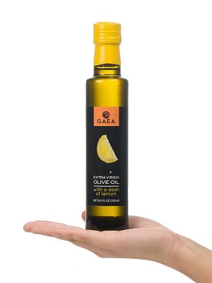 Extra virgin olive oil with lemon aroma "Gaea" 250ml size