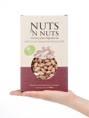 Greek roasted & salted pistachios from Attica "Nuts 'n Nuts" 230g size