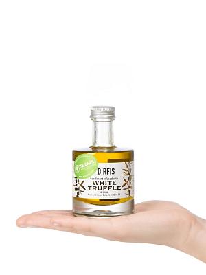 Extra virgin olive oil infused with white truffle, from Evia "Dirfis" 100ml  size