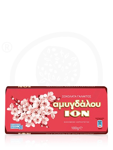 «Amigdalou» milk chocolate with almonds, from Attica "ION" 3.3oz
