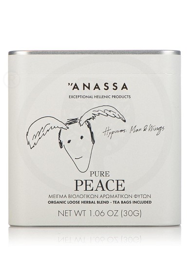«Pure Peace» organic herbal blend from Attica “Anassa” 1.1oz