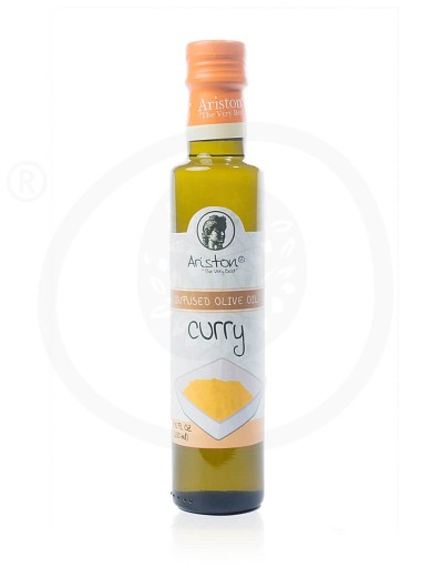 Extra virgin olive oil with curry "Ariston" 8.45fl.oz