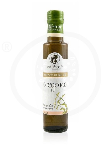 Extra virgin olive oil with oregano "Ariston" 8.45fl.oz