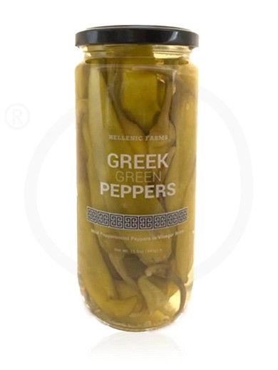 Greek green peppers "Hellenic Farms" 15oz