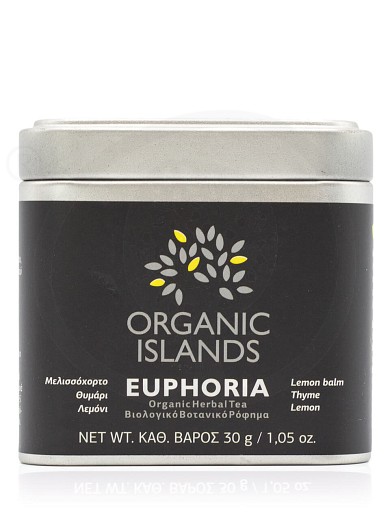 Organic herbal tea with lemon balm, thyme & lemon «Euphoria» from Naxos "Organic Islands" 1.05oz