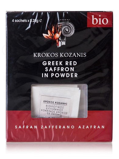Red saffron powder from Kozani "Kozani Saffron Cooperative" 0.04oz