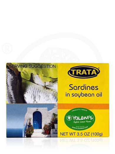 Sardines in soybean oil from Kilkis "Trata" 3.5oz