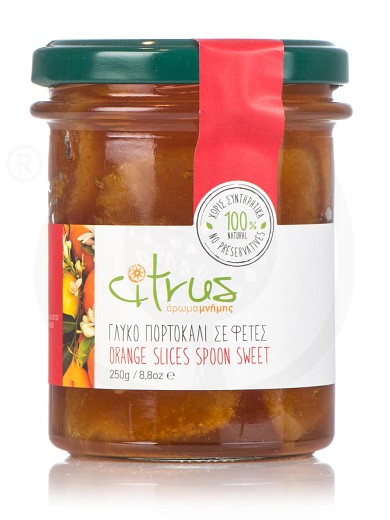 Orange slices spoon-sweet from Chios "Citrus" 8.8oz