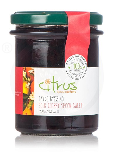 Sour cherry spoon-sweet from Chios "Citrus" 8.8oz