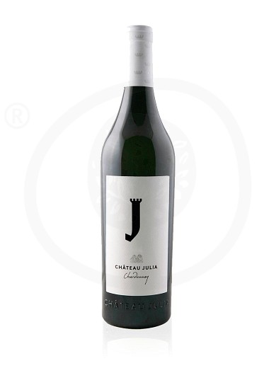 «Chateau Julia» Chardonnay Τοπικός λευκός οίνος Δράμας "Κτήμα Κ. Λαζαρίδη" 750ml