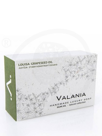 Χειροποίητο σαπούνι με ελαιόλαδο, λουίζα & σταφυλοκουκουτσέλαιο, "Valania" 120g