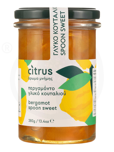 Παραδοσιακό γλυκό κουταλιού περγαμόντο, Χίου "Citrus" 380g