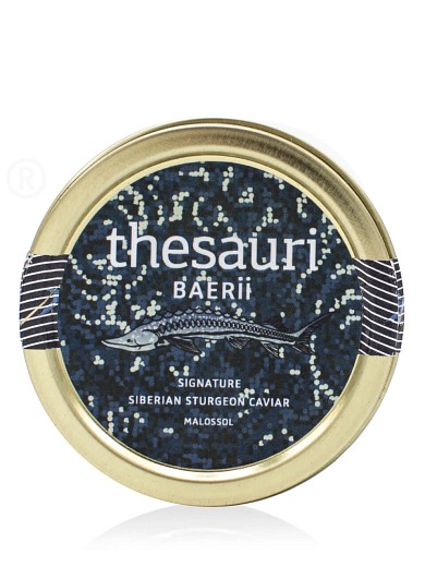 Caviar Baerii «Signature Malossol» "Thesauri" 50g