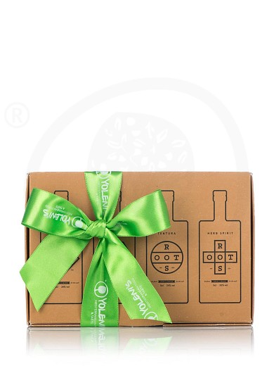 Gift box with 4 traditional liqueurs "Roots" 200ml