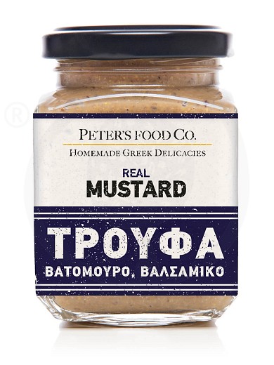 Gluten-free truffle mustard with raspberry & balsamic vinegar "Peter's Deli" 210ml