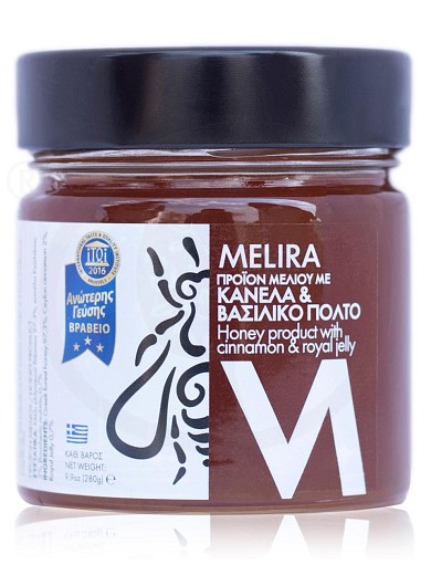 Honey product with cinnamon & royal jelly, from Attica "Melira" 280g