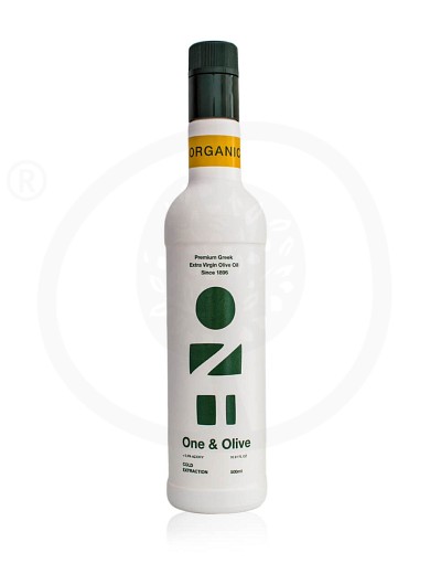Organic extra virgin olive oil «One & Olive», from Messinia "Olive Ergo Anagnostopoulos" 500ml
