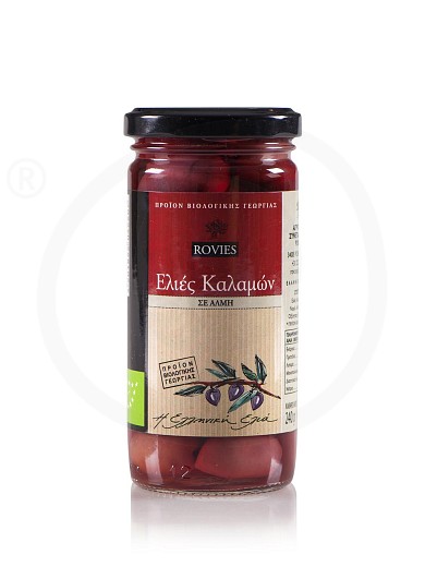 Organic Kalamata olives "Rovies" 220g