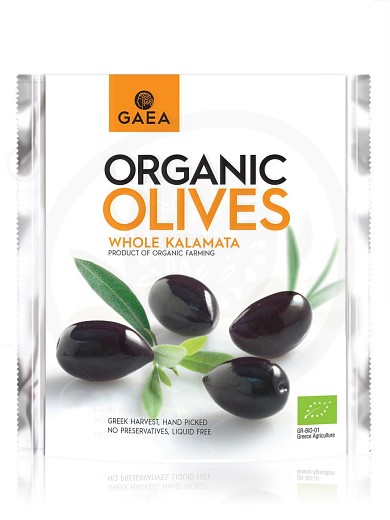 Organic whole Kalamata olives "Gaea" 150g