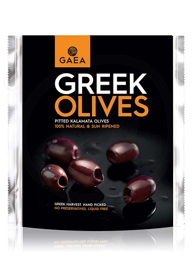 Pitted Kalamata olives natural & sun ripened "Gaea" 150g