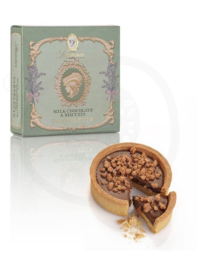 Tart with milk chocolate and biscuit "Tartelettes" from Thessaloniki "Laurence" 100g