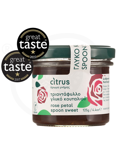 Traditional rose spoon-sweet from Chios "Citrus" 125g