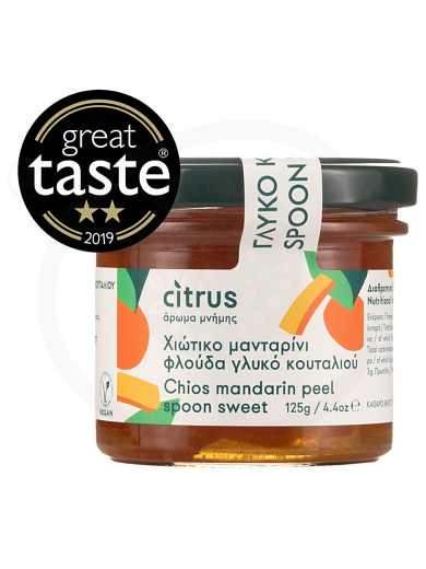Traditional tangerine peel spoon-sweet from Chios "Citrus" 125g
