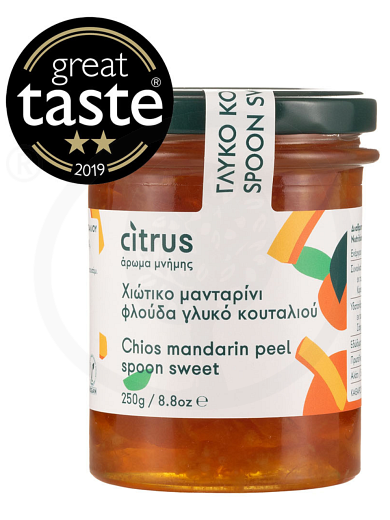 Traditional tangerine peel spoon-sweet from Chios "Citrus" 250g