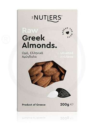 Unsalted raw almonds from Volos "The Nutlers" 200g