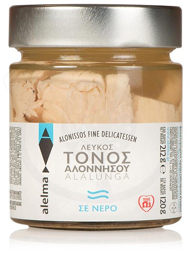 White Alalunga tuna in water from Alonissos "Alelma" 120g