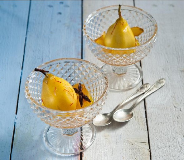 Pear with safron