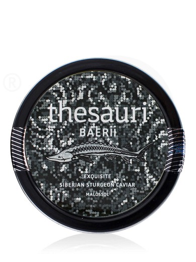 Caviar Baerii «Exquisite Malossol» "Thesauri" 30g