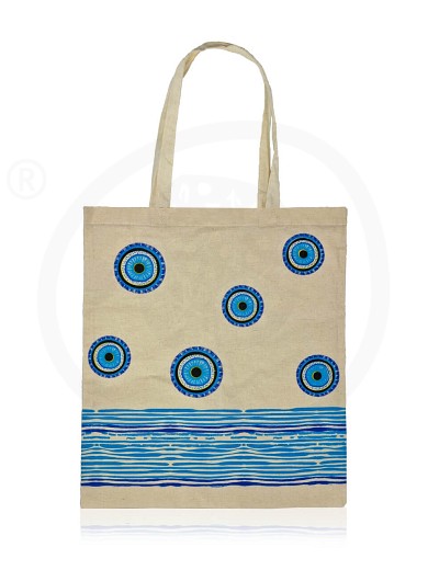 Cotton handbag «Eyes Sea»