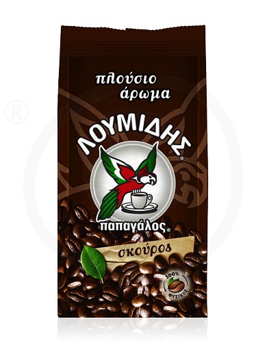 «Dark» Greek coffee "Loumidis Papagalos" 194g