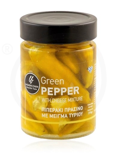 Green peppers filled with feta cheese, from Thessaloniki "Lagadas Farm" 290ml