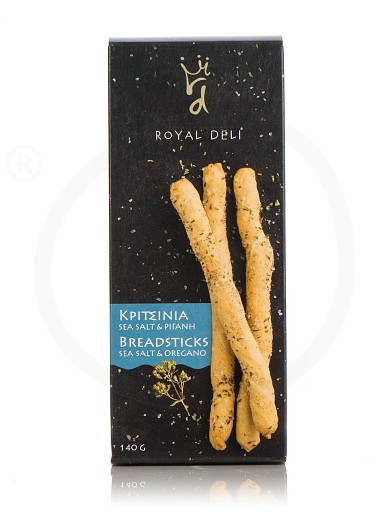 Handmade breadsticks with sea salt & oregano, from Attica "Royal Deli" 140g