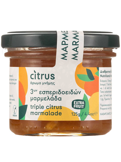 Handmade jam with three citrus fruits, from Chios "Citrus" 125g