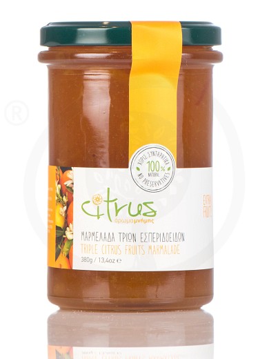 Handgemachte Marmelade mit drei Zitrusfrüchten aus Chios "Citrus" 380g