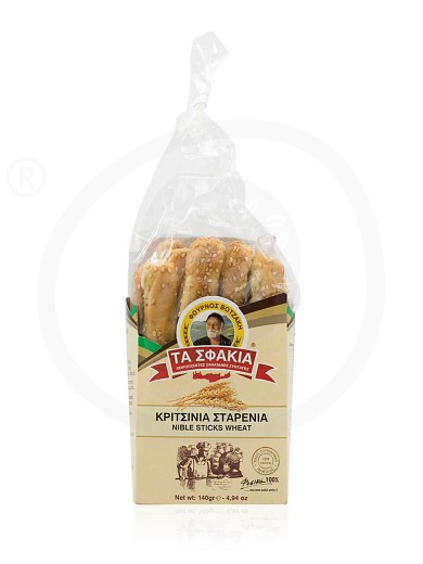 Handmade sesame breadsticks «Ta Sfakia» from Crete "Votzakis Bakery" 140g
