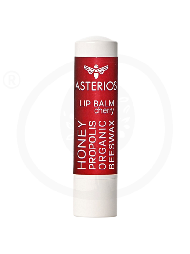 Lip balm cherry with propolis and beeswax "Asterios" 7g