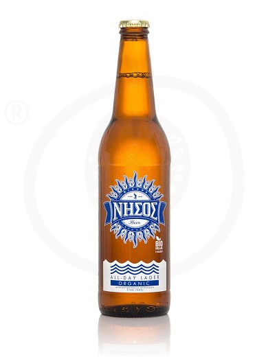 Organic allday Lager beer from Tinos "Nissos" 500ml