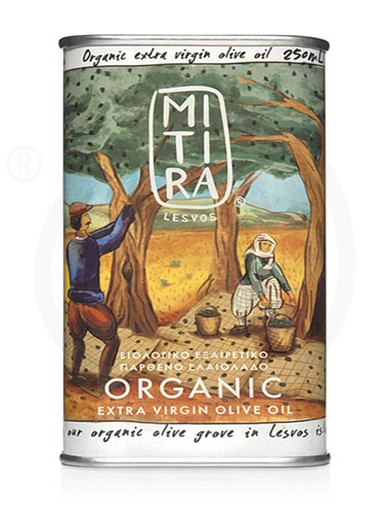 Organic extra virgin olive oil «Mitira Lesvos» from Lesvos "Rizopoulos" 250ml