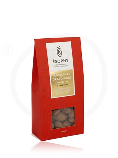 Roasted almonds dragee in milk chocolate with christmas seasonings "Esophy" 130g
