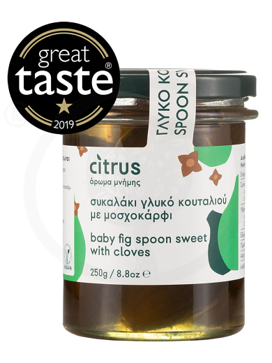 Traditional fig spoon-sweet with almond & clove, from Chios "Citrus" 250g