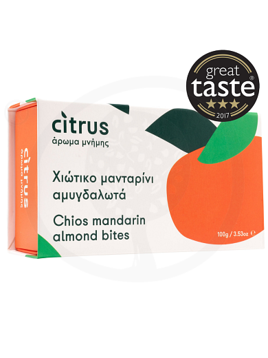 Handgemachtes Marzipan mit Mandarine aus Chios "Citrus" 100g