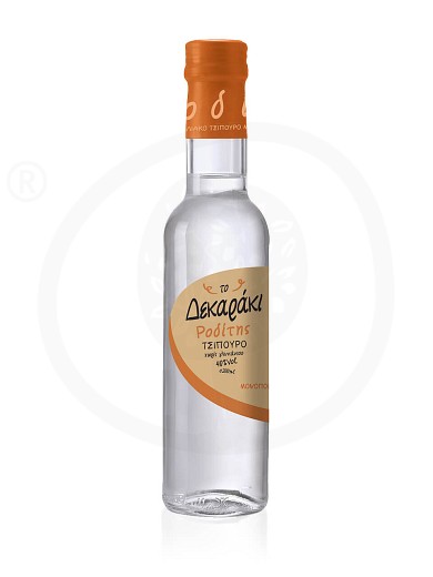 Tsipouro (grape distillate) Roditis without aniseed "To Dekaraki" 200ml