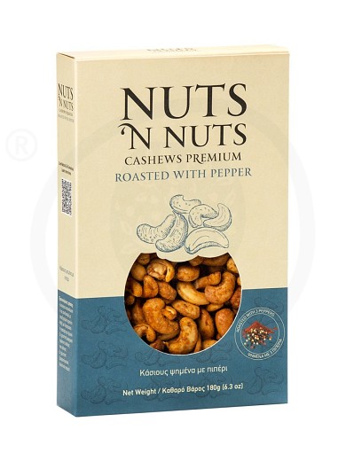 Cashews roasted with 3 pepper from Attica "Nuts 'n Nuts" 180g