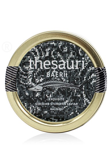 Caviar Baerii «Exquisite Malossol» "Thesauri" 50g