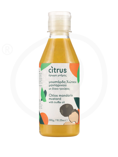 Chian tangerine mustard sauce with truffle oil, from Chios "Citrus" 290g