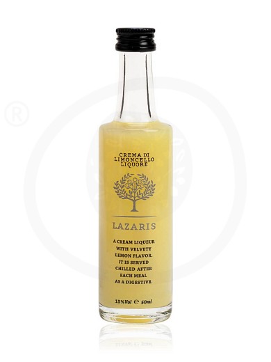 Crema di limoncello liquore from Corfu "Lazaris" 50ml